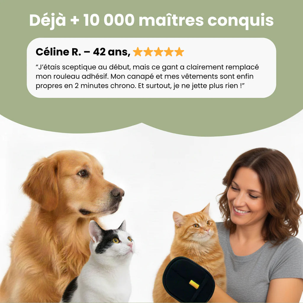 PawNori™ – Gant Anti-Poils Réutilisable & Écologique